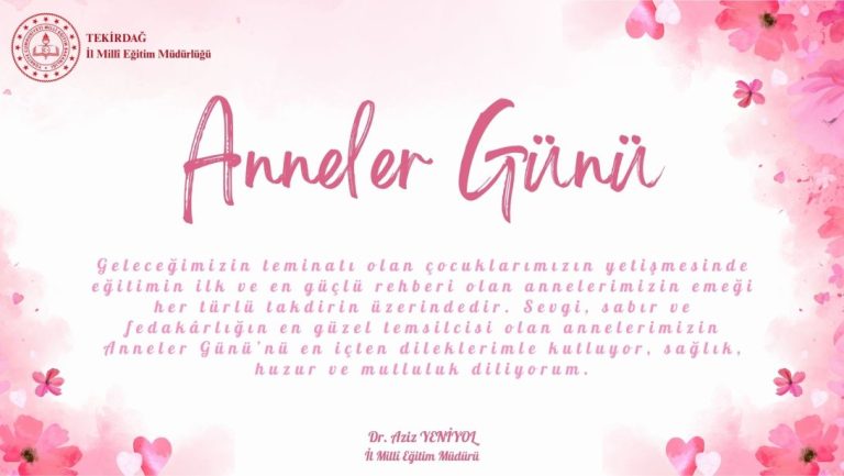 Anneler Günü Mesajı