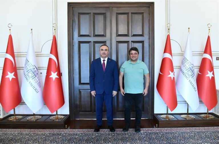 Vali Soytürk TV Sunucusu Harun Şen’i Kabul Etti