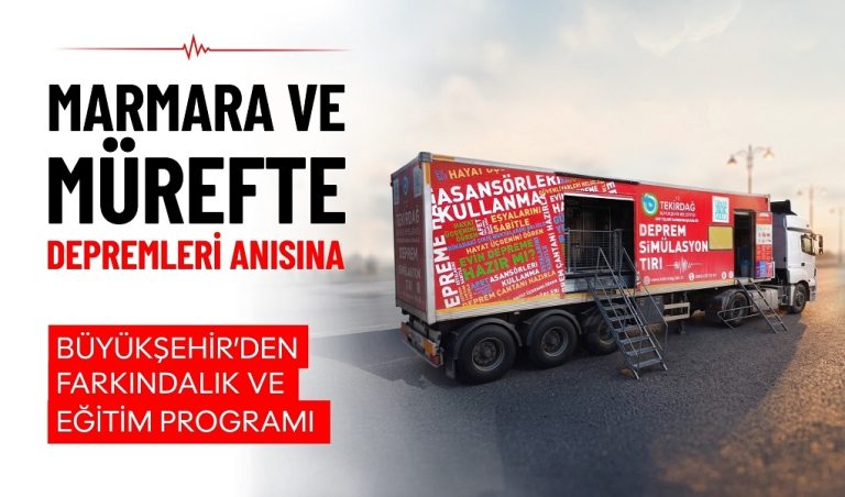MARMARA VE MÜREFTE DEPREMLERİ ANISINA BÜYÜKŞEHİR'DEN FARKINDALIK VE EĞİTİM PROGRAMI