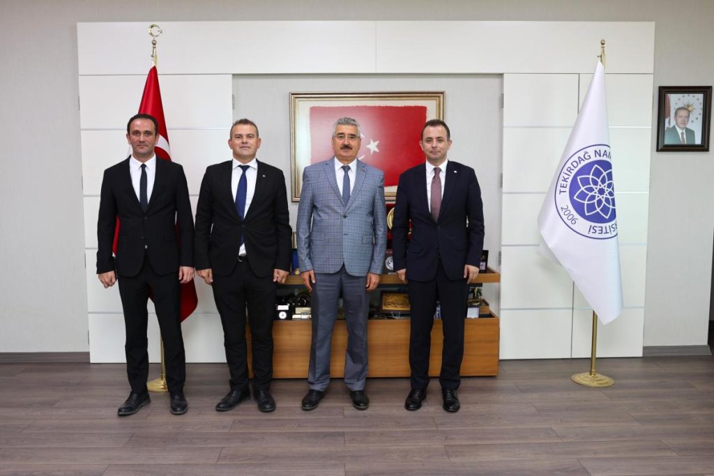VAKIF BANK TEKİRDAĞ BÖLGE MÜDÜRLÜĞÜNDEN REKTÖRÜMÜZE ZİYARET