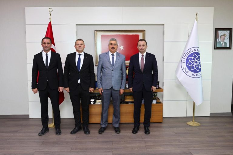 VAKIF BANK TEKİRDAĞ BÖLGE MÜDÜRLÜĞÜNDEN REKTÖRÜMÜZE ZİYARET