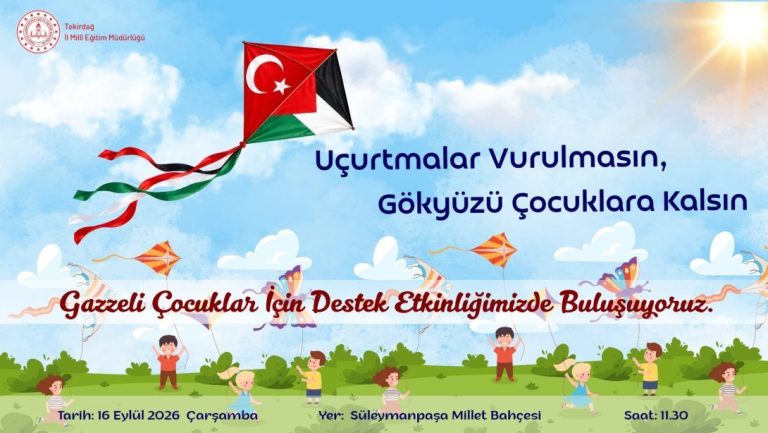 "Uçurtmalar Vurulmasın, Gökyüzü Çocuklara Kalsın" Etkinliğinde Buluşuyoruz