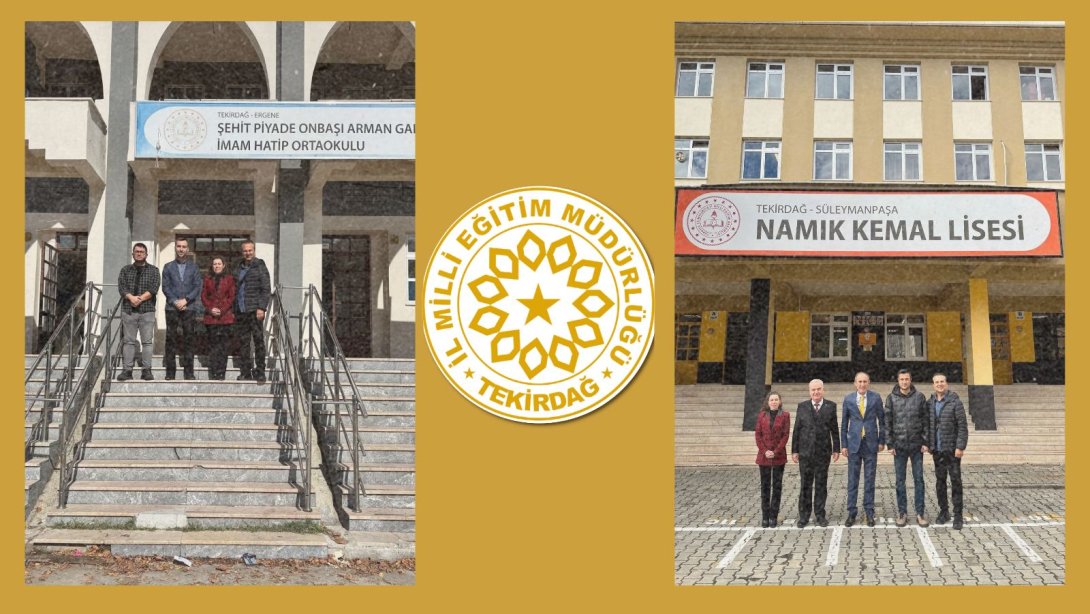 İlimizde Kurulacak "Yenilikçi Sınıflar" İçin Saha Ön Keşif Çalışmaları Süleymanpaşa ve Ergene İlçelerinde Gerçekleştirildi