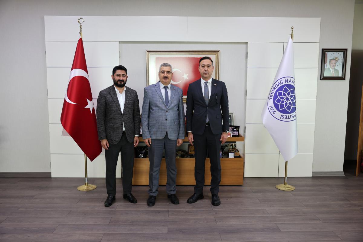 TEKİRDAĞ BARO BAŞKANI’NDAN REKTÖRÜMÜZE ZİYARET
